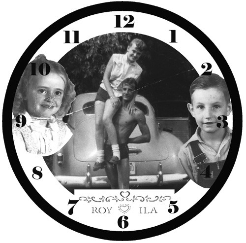 Custom Scrapbook Clock