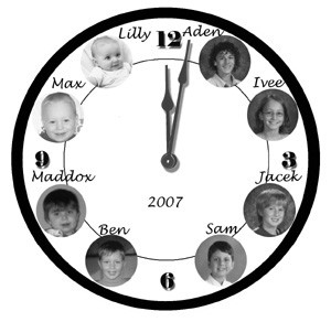 Custom Grandchildren Clock