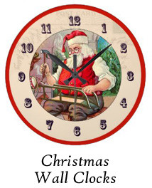 Unique Wall Clocks - Christmas Wall Clocks