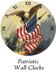 Unique Wall Clocks - Patriotic Clocks