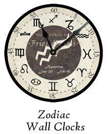 Unique Wall Clocks - Zodiac Clocks